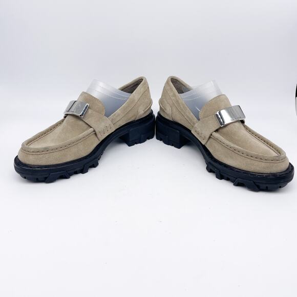 Rag & Bone Women's Shiloh 2.0 Loafers Lug Sole Tan Suede Size EU 35 US 5.5 - Picture 9 of 13